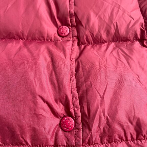 LL Bean Vintage Puffer Vest Women’s Medium Snap Goose Down Vest 80s 90s Hike - Picture 3 of 5